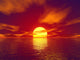 Red Sunset Wall Decal