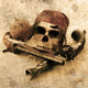 Pirate Grunge Wall Mural
