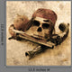 Pirate Grunge Wall Mural