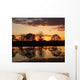 Sunset Over River Wall Decal