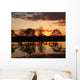 Sunset Over River Wall Decal