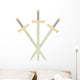 Three Battle swords Wall Decal