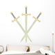 Three Battle swords Wall Decal