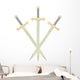 Three Battle swords Wall Decal
