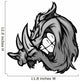 Boar Razorback Cartoon Face Illustration Wall Decal