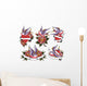 love swallow tattoo Wall Decal