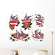 love swallow tattoo Wall Decal