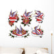love swallow tattoo Wall Decal