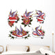 love swallow tattoo Wall Decal