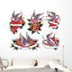 love swallow tattoo Wall Decal