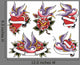 love swallow tattoo Wall Decal