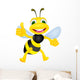 Cute bee with thumb up Wall Decal