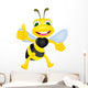 Cute bee with thumb up Wall Decal