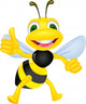 Cute bee with thumb up Wall Decal