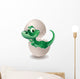 Puppy in Dinosaur Egg-Baby Dinosaur Egg On His-Vector Wall Decal