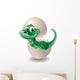 Puppy in Dinosaur Egg-Baby Dinosaur Egg On His-Vector Wall Decal