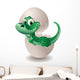 Puppy in Dinosaur Egg-Baby Dinosaur Egg On His-Vector Wall Decal