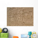 Hieroglyphic Carvings in an Egyptian Temple Wall Wall Mural
