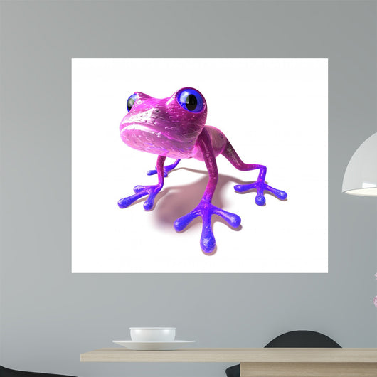 Neon Pink and Purple Wall Decal