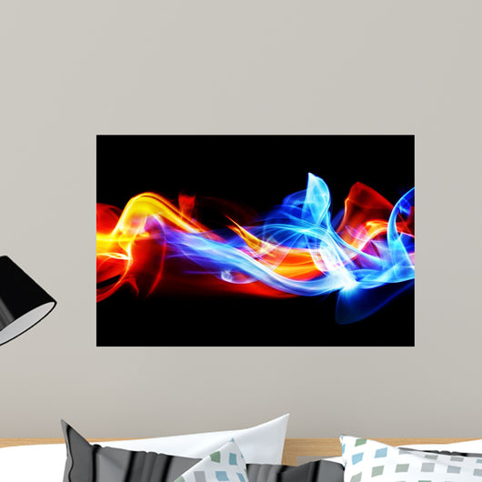 Fire and ice Wall Mural