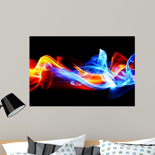 Fire and ice Wall Mural
