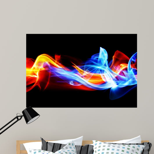 Fire and ice Wall Mural