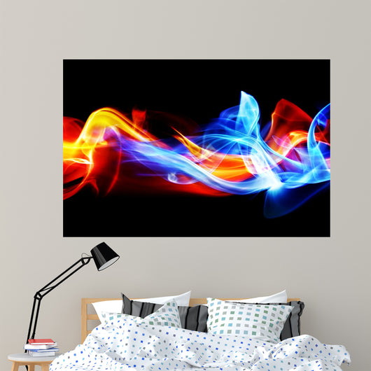 Fire and ice Wall Mural