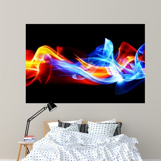 Fire and ice Wall Mural