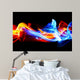 Fire and ice Wall Mural