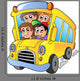 School Bus with Happy