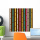 Retro Seamless Colorful Bamboo Wall Decal