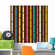 Retro Seamless Colorful Bamboo Wall Decal