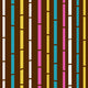 Retro Seamless Colorful Bamboo Wall Decal