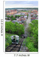 Dubuque Iowa forth street elevator as seen from below Wall Mural