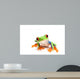 Frog Closeup White Wall Decal
