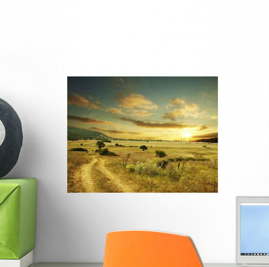 Rural Sunset Wall Decal
