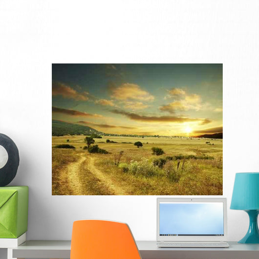Rural Sunset Wall Decal