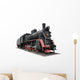Old Black Locomotive Wall Decal