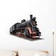 Old Black Locomotive Wall Decal