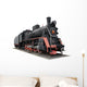 Old Black Locomotive Wall Decal