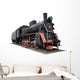 Old Black Locomotive Wall Decal