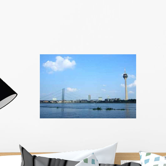 Dusseldorf Rhine with Tv Wall Decal