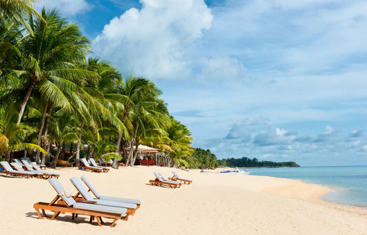 Chairs Beach near with