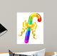 Rainbow Candy Cane Wall Decal