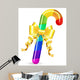 rainbow candy cane Wall Decal
