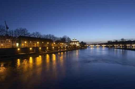 River Bridge Night Wall Decal
