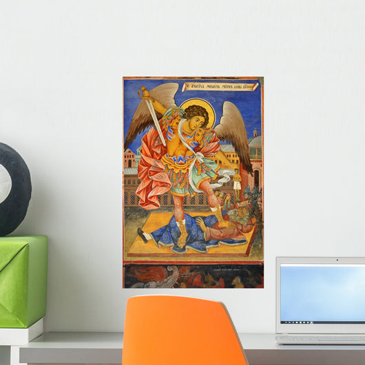 Archangel Michael Fresco Wall Mural