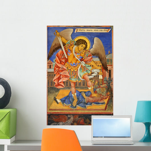 Archangel Michael Fresco Wall Mural
