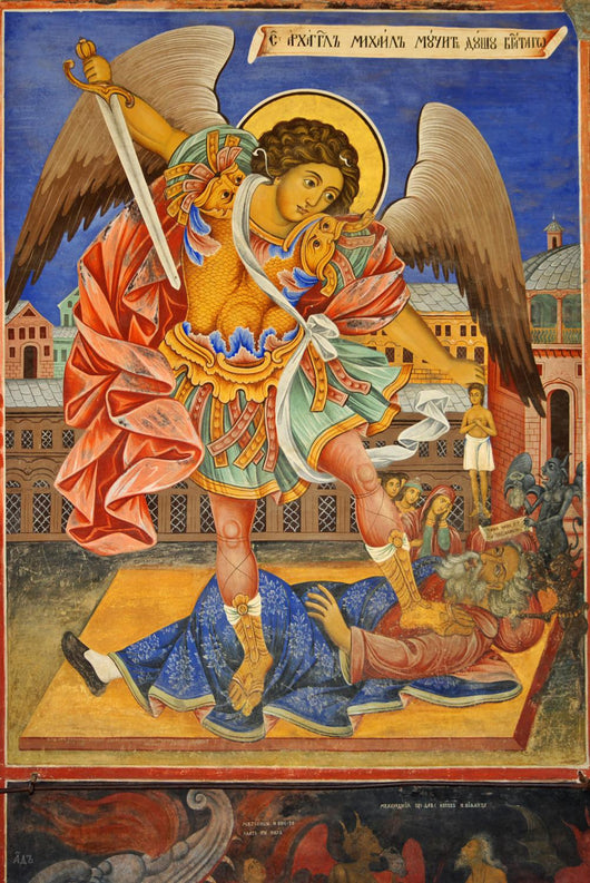 Archangel Michael Fresco Wall Mural