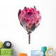 Purple Protea White Wall Decal